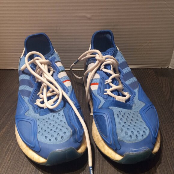 Adidas Ninja Boys 4 Boost Blue Running Shoes Sneakers 2K - Picture 2 of 14